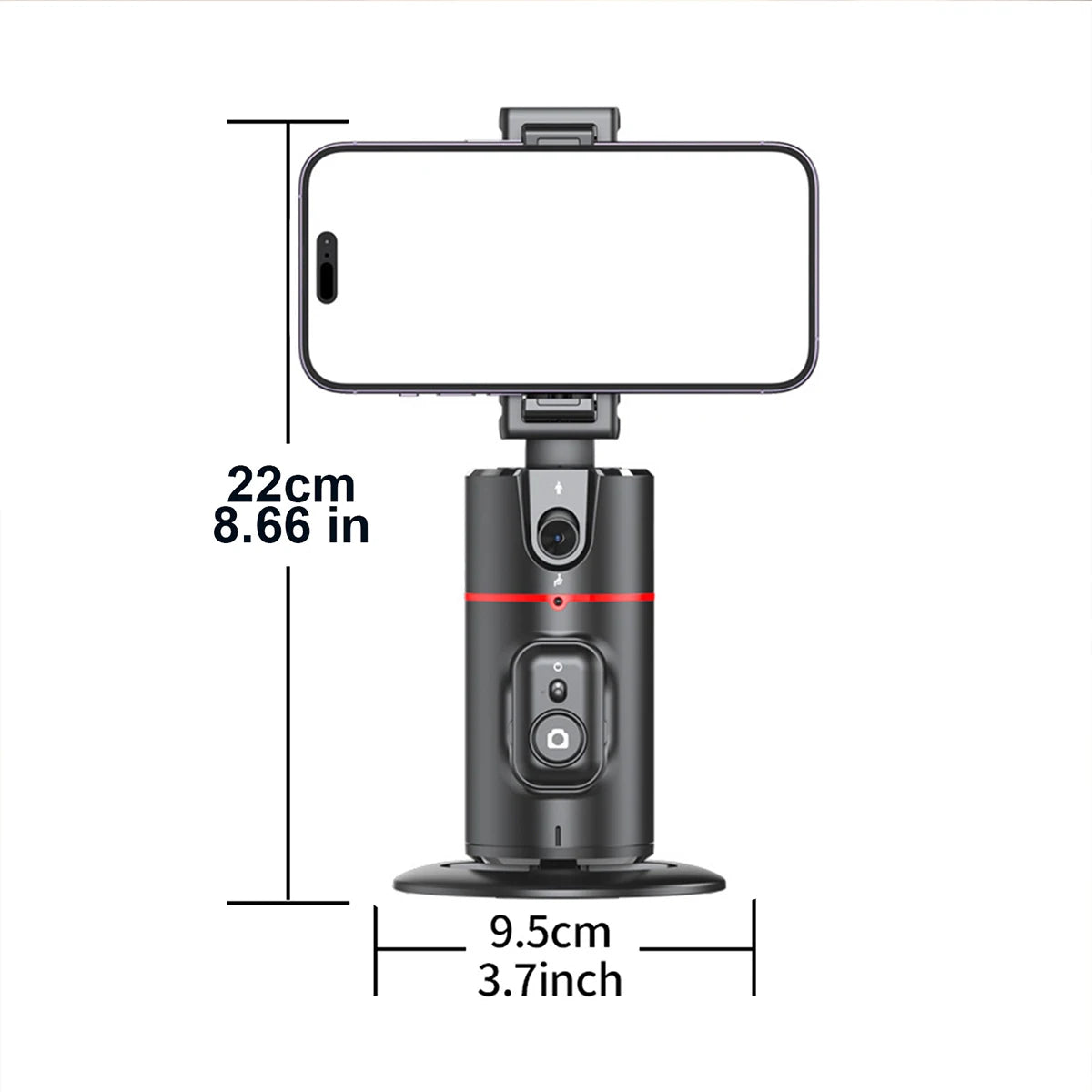 360 Degree Rotation Auto Face Tracking Phone Holder Stand Foldable Gesture Operation for Mobile Smartphone Vlog Live Streaming