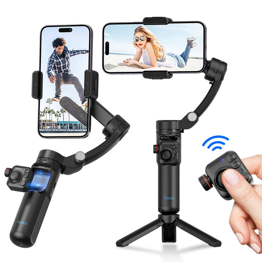 Handheld 3-Axis Gimbal Phone Holder