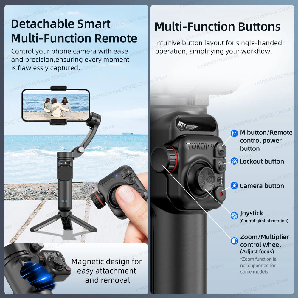 Handheld 3-Axis Gimbal Phone Holder