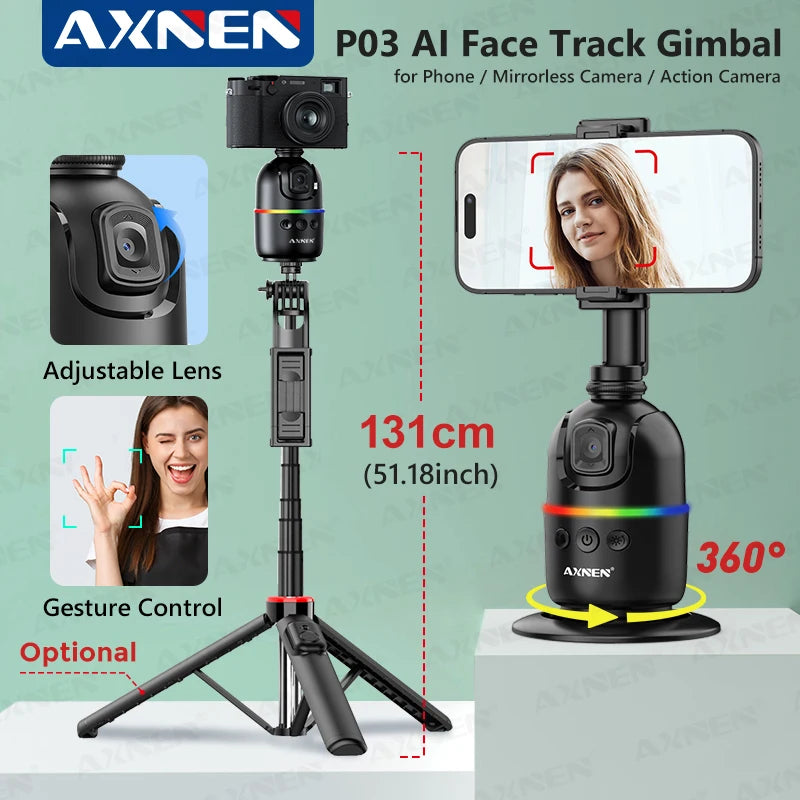 AI Face Tracking Tripod