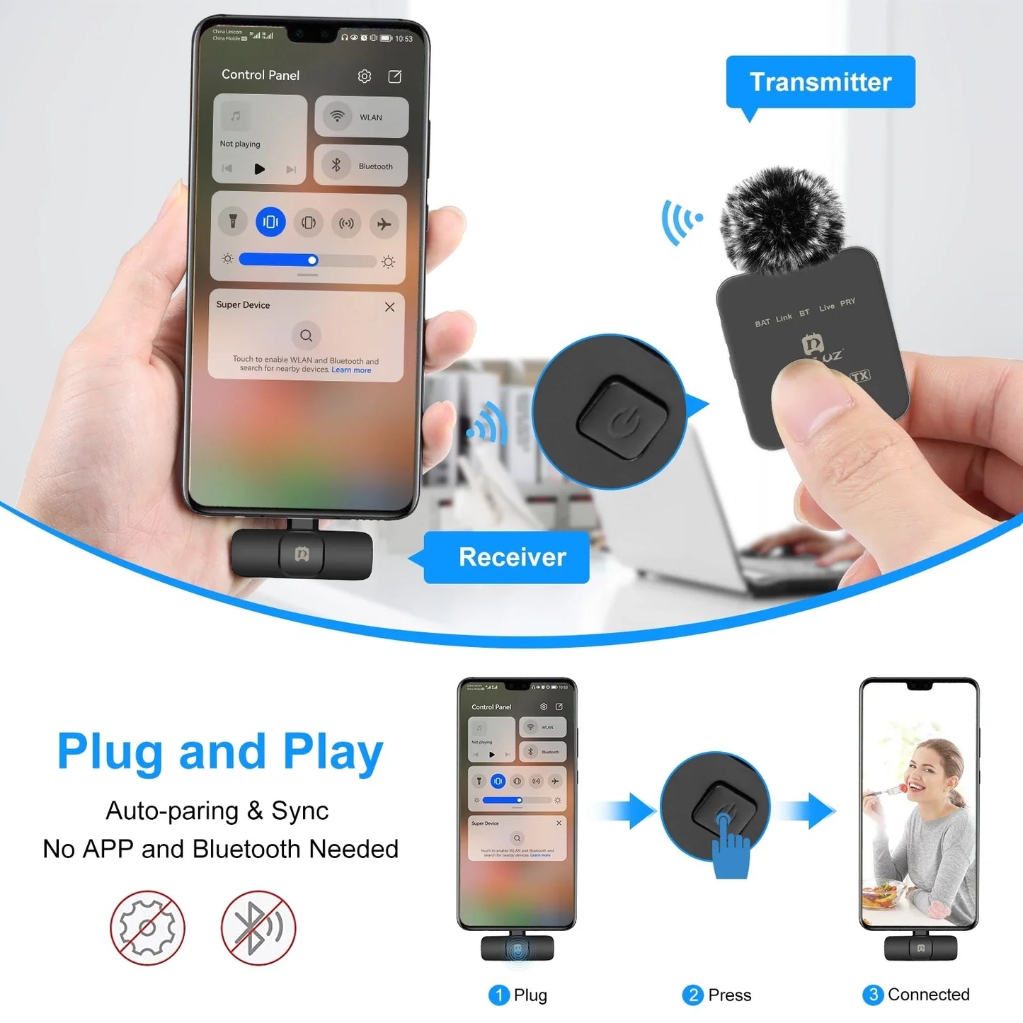 PULUZ Wireless Microphone